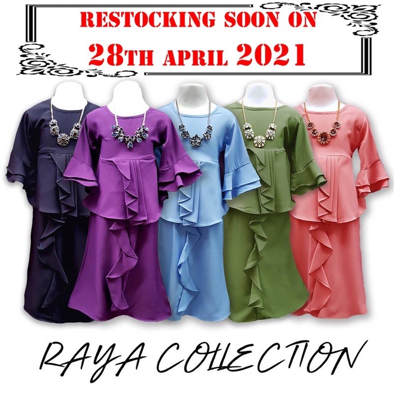  Shop Malaysia Raya  2022 Baju  Raya  Budak girl Murah 