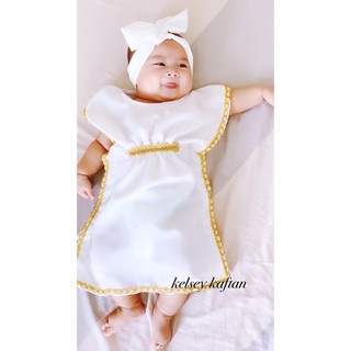 Pompom Rendra Drawstring Kaftan Baby And Child Caftan Shopee Singapore