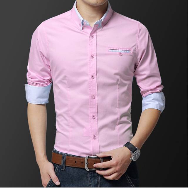 pink colour shirt men's