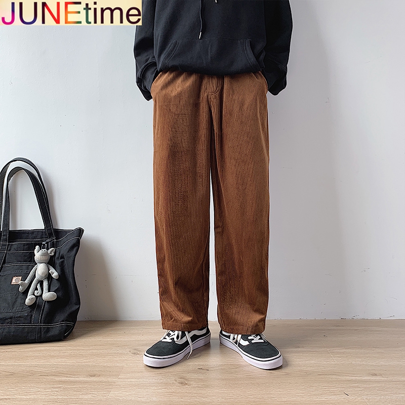 corduroy loose pants