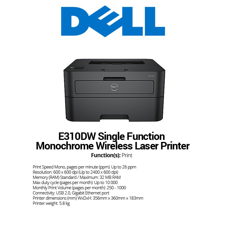 dell e310dw printer
