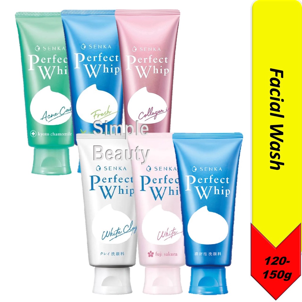 Senka Perfect Whip Facial Cleanser, 100g120g Shopee Singapore