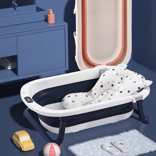 Foldable Baby Bathtub With Temperature Sitting In A Large Tub Household Bath For Children Bath   #2