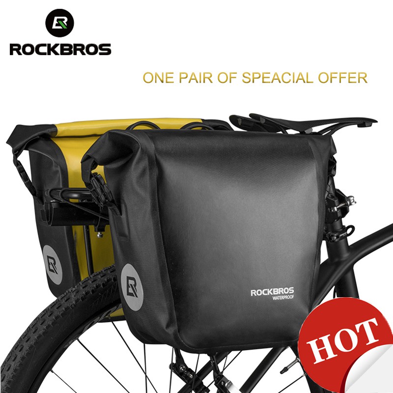 black bike bag