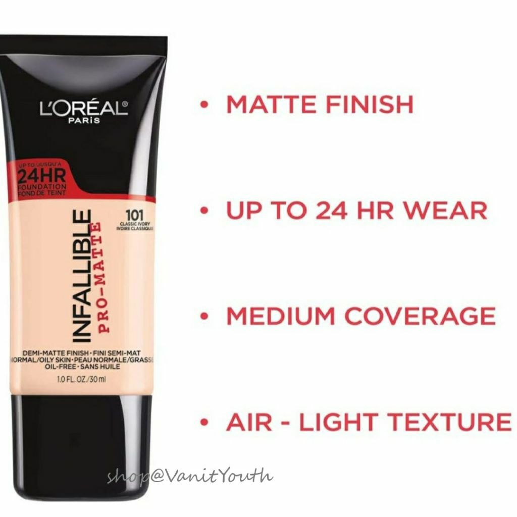 loreal demi matte foundation