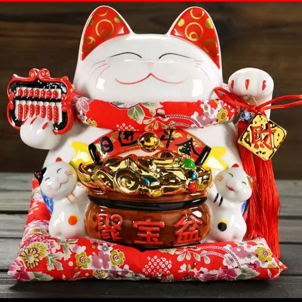 Abacus Lucky Cat Fortune Cat Zhao Cai Mao Shopee Singapore