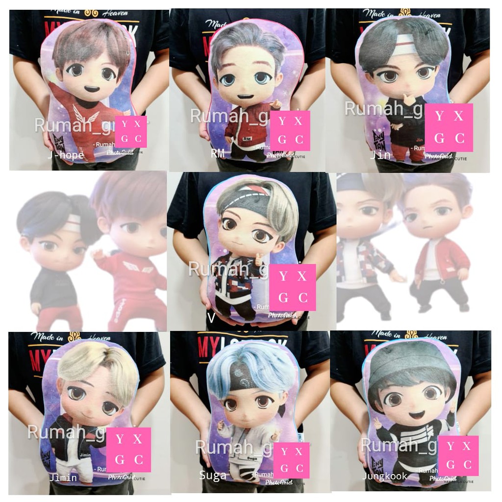 (UNOFFICIAL) Bts TINYTAN Pillows Bts TINY TAN FULLBODY Pillow Army