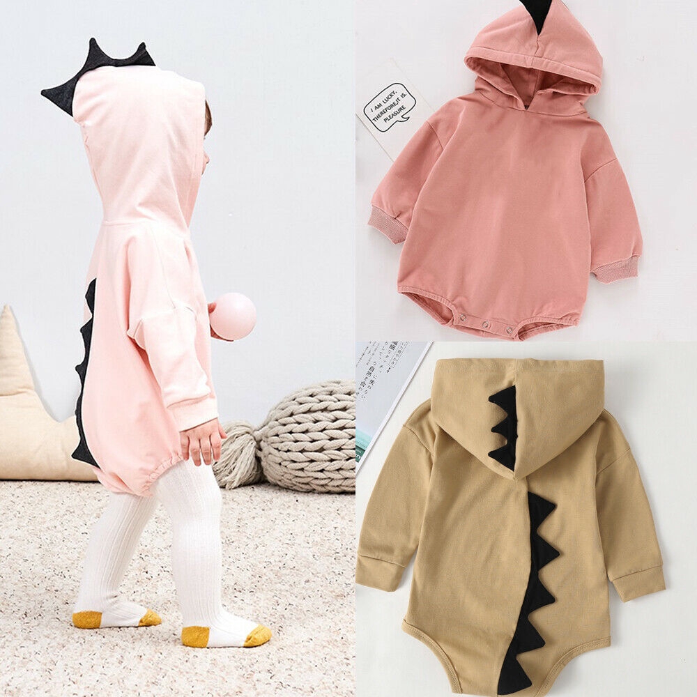 dinosaur hooded romper