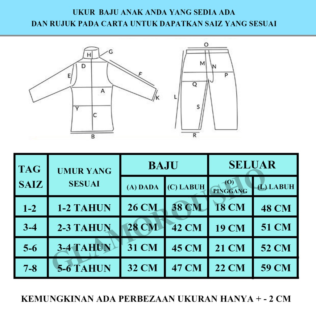 Omar Hana Kids Cartoon Pyjamas Baju Kanak Kanak Shopee Singapore
