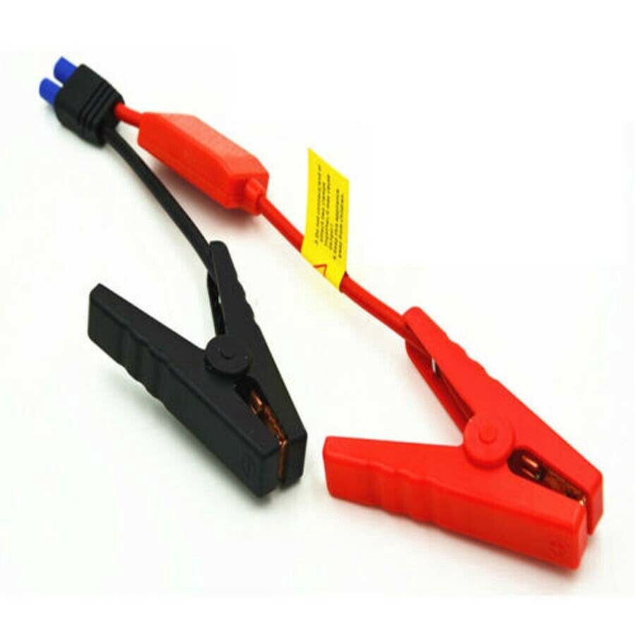 12V Car Jump Starter Clip Clamp Connector Emergency Lead Cable Battery Alligator