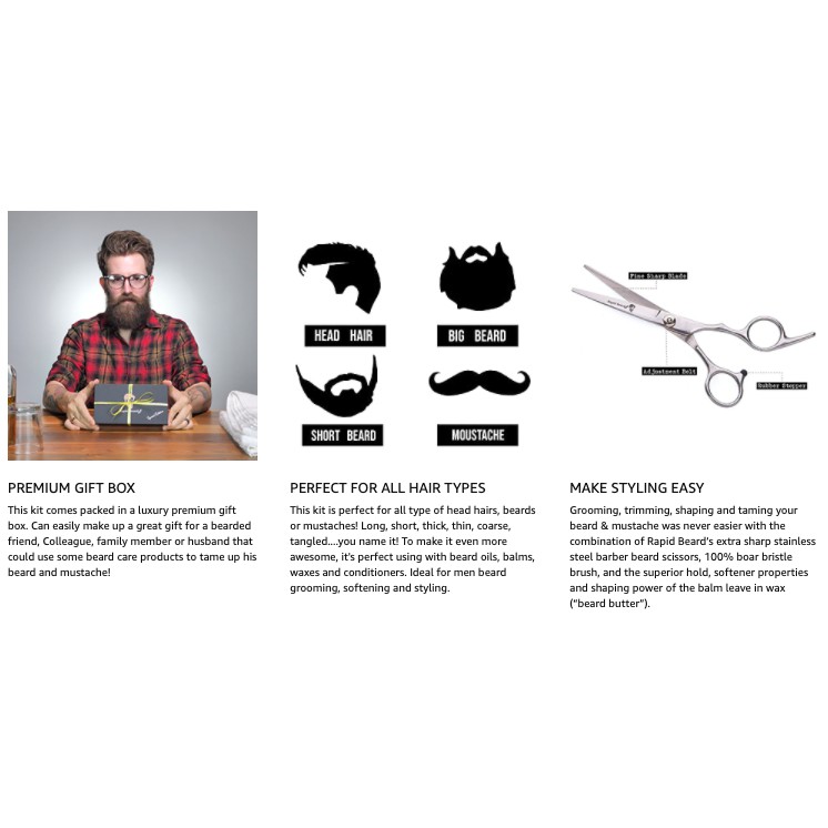 rapid beard grooming kit
