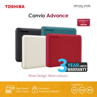 |SG| Toshiba V10 Canvio Advance 1TB / 2TB / 4TB External HDD NEW DESIGN 3 YEARS LOCAL WARRANTY