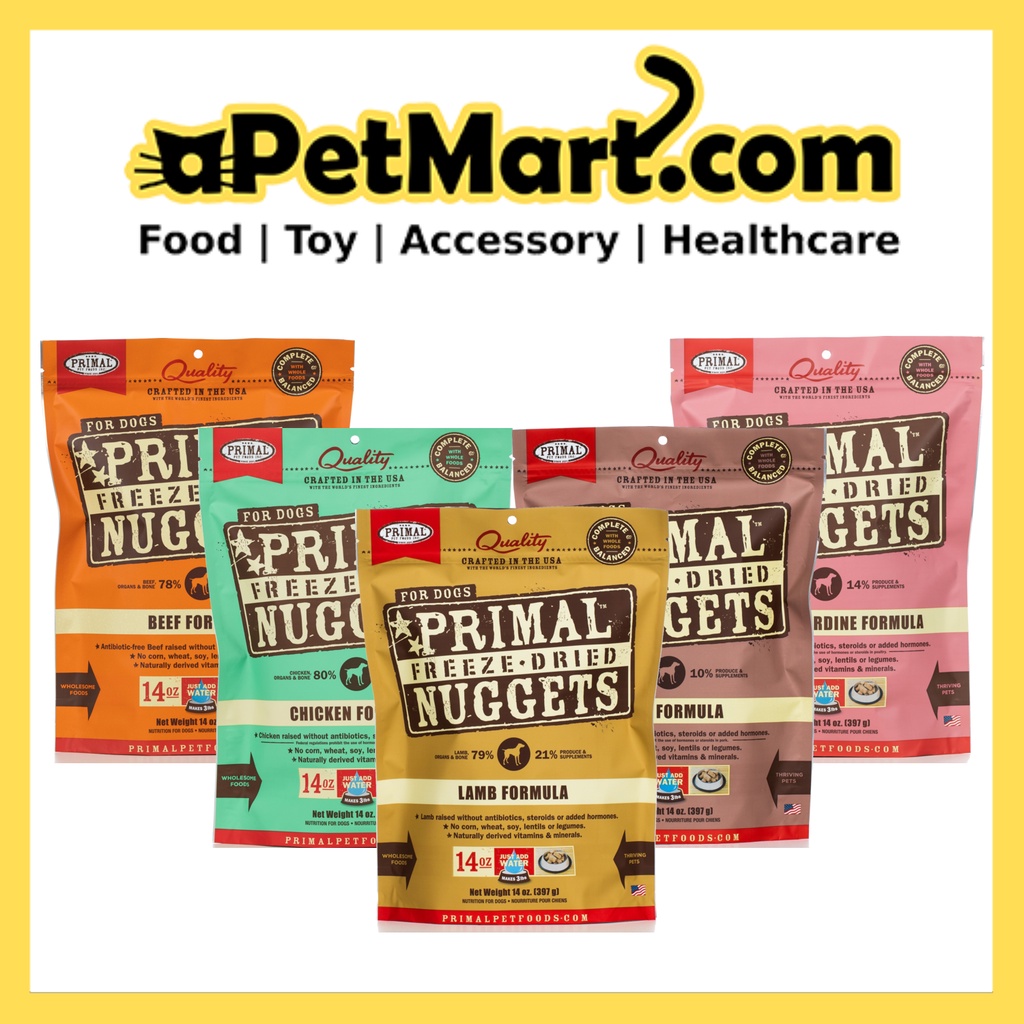Primal Freeze Dried Nugget Canine 14oz (6 Flavors) Shopee Singapore