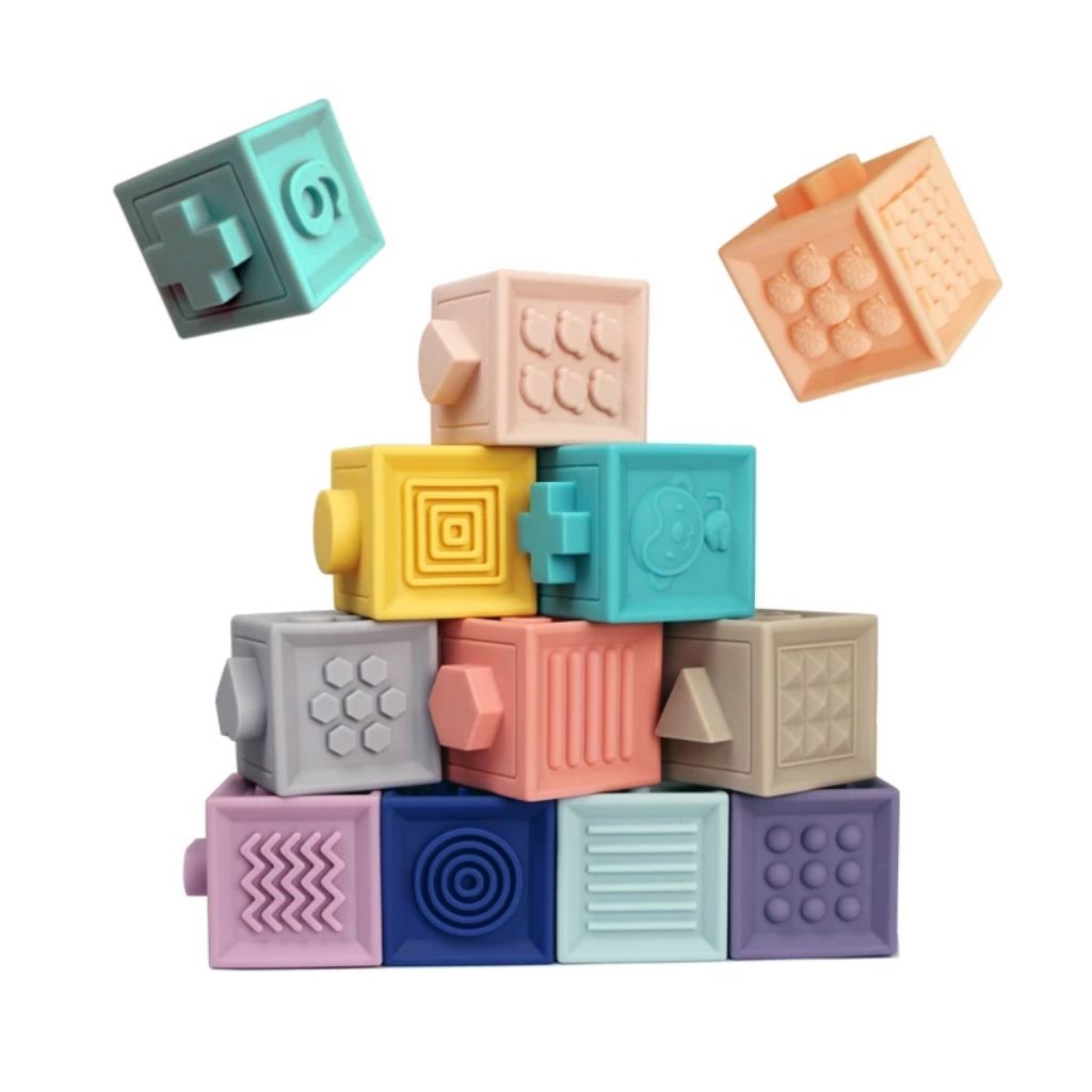 silicone baby blocks