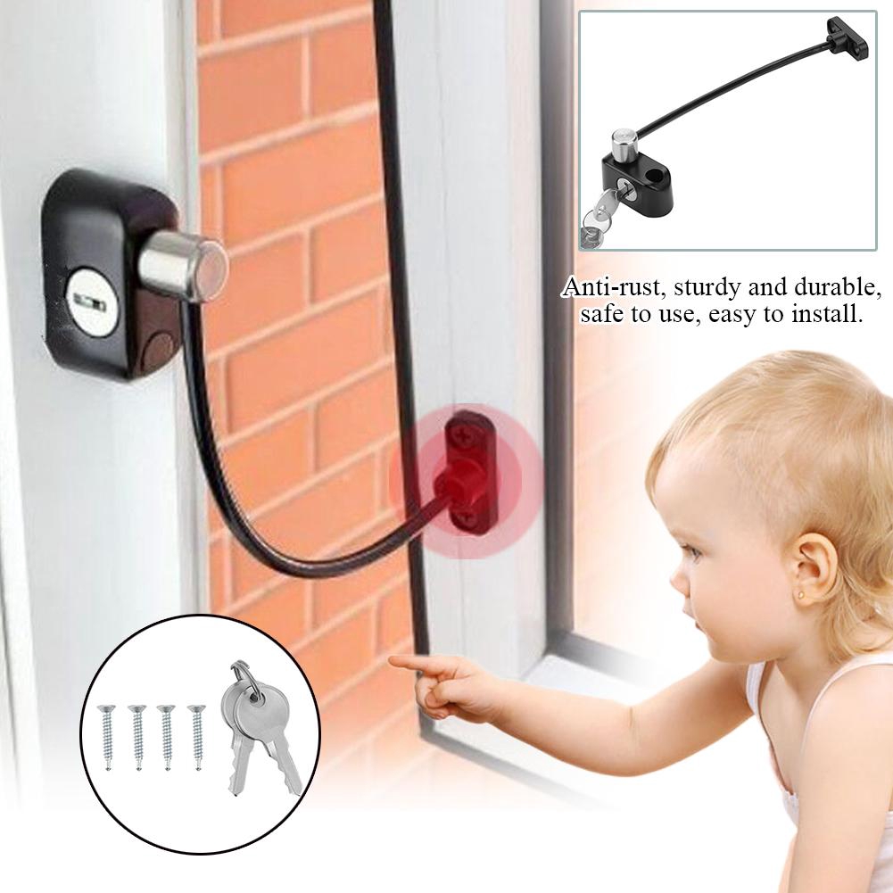 Usihere Baby Safety Device Cable Kids Door Security
