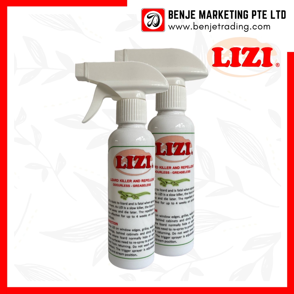 Benje's Lizi lizard repellent and killer 200ml (twin bundle) Shopee