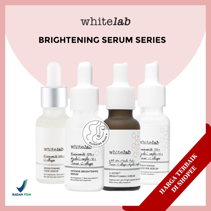 Whitelab Brightening Face Serum Series Niacinamide 10 C Dose Booster Serum Niacinamide 5 Intense Brightening Serum Shopee Singapore