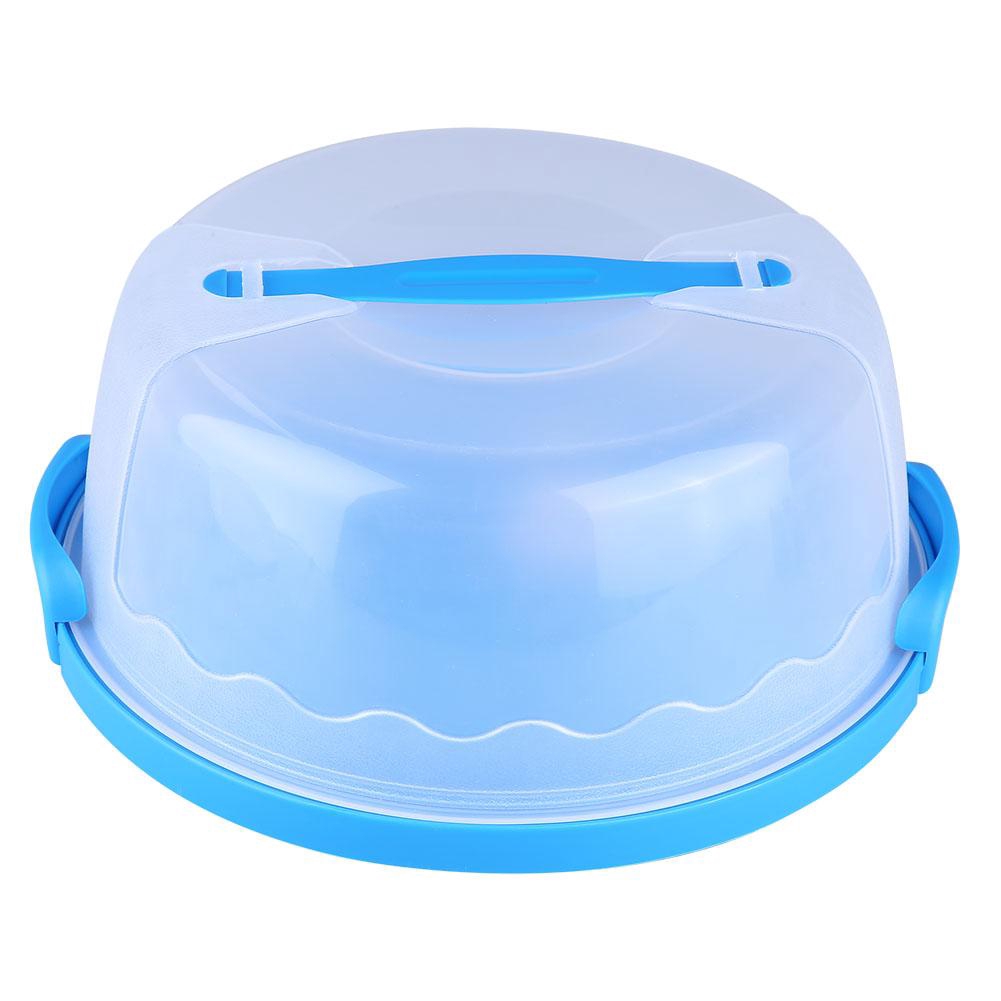 Pasamer Portable Round Clear Cake Carrier Storage Container Server