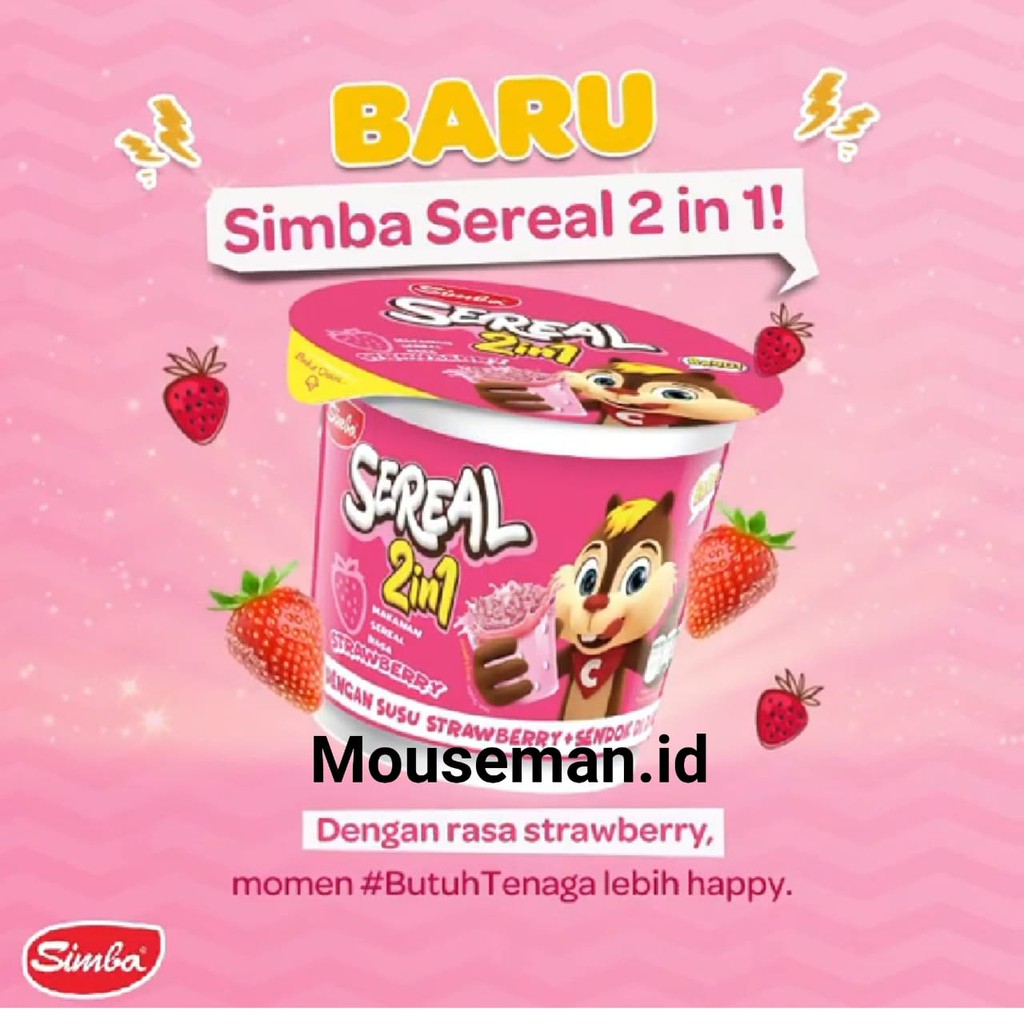 Simba Cereal 2 In 1 Cup 24 Gram Strawberry Shopee Singapore