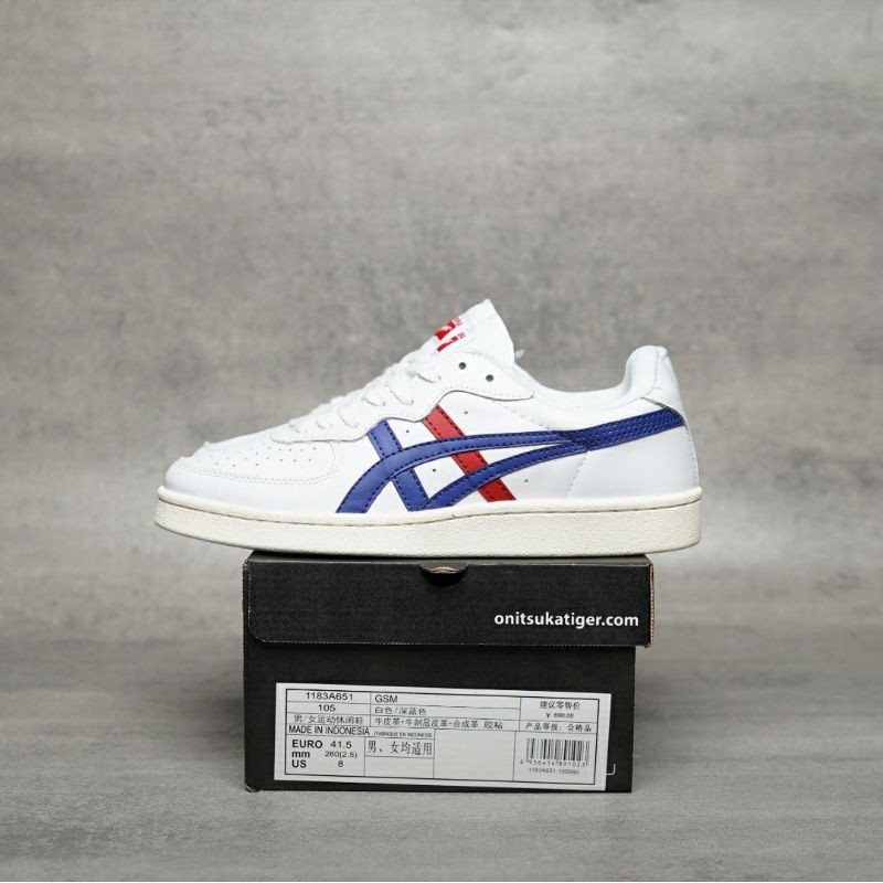 Onitsuka Tiger Gsm White Navy Red Shopee Singapore