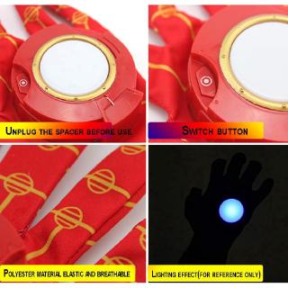 New Cosplay Gift Iron Man Hand Gloves With Light Boys Kids Toys Pretend #4