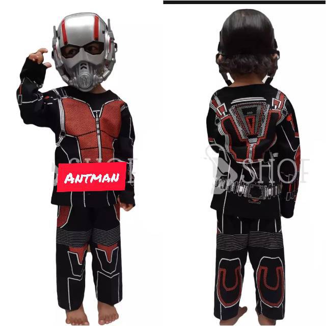 Ant Man Superhero Costume Avengers Marvel Superhero Costume Masked Kid Costume Shopee Singapore - roblox how to get ant man helmet