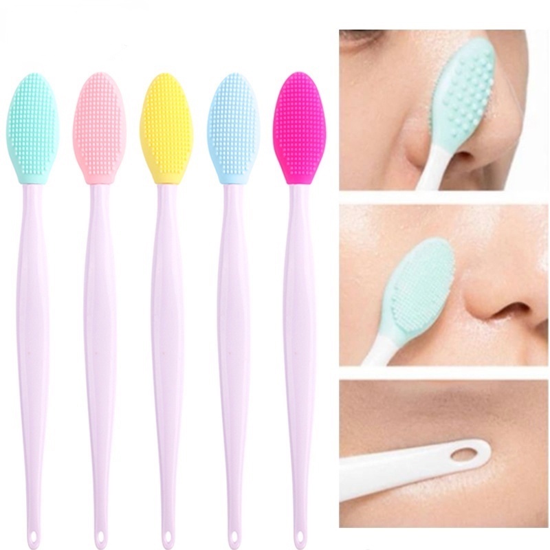 Silicone Exfoliating Lip Brush Doublesided Soft Cleansing Beauty Tool