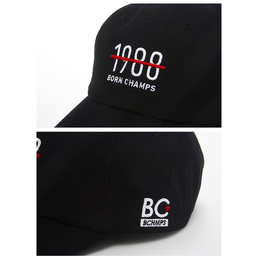 BORN CHAMPS BC 1988 BALL CAP BLACK CEQFMCA04BK | Shopee Singapore