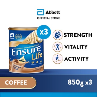 [Pre-Order] [Bundle of 3] Ensure Life Adult Nutrition - Coffee 850g
