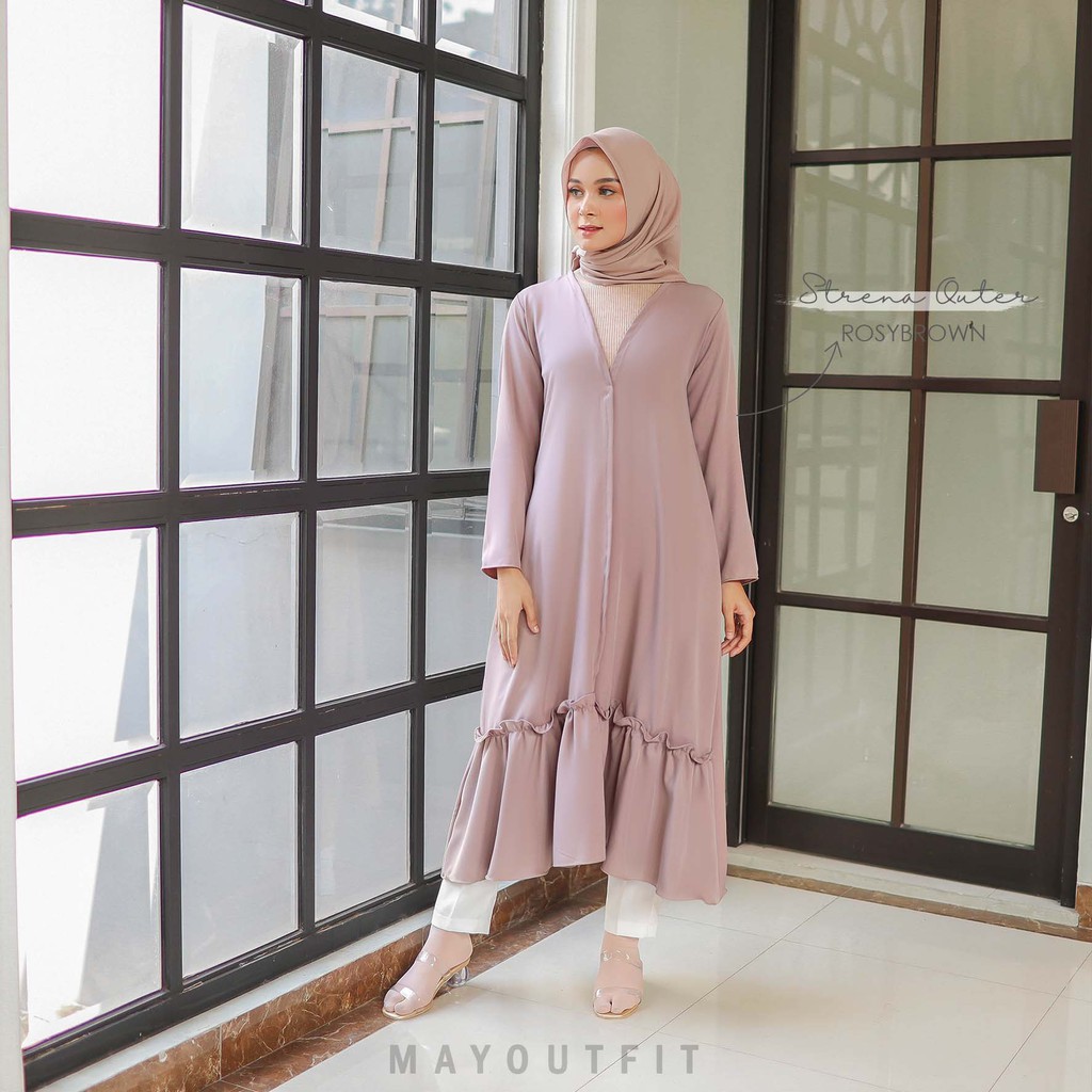Mayoutfit Strena Outer | Muslim Outer Layer | Shopee Singapore