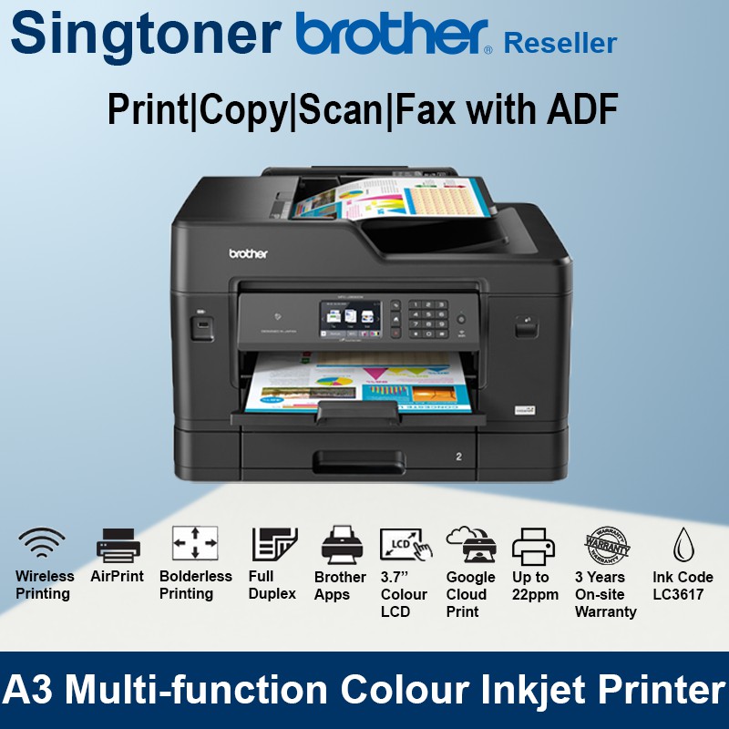 [Local Warranty] Brother MFCJ3930DW A3 InkBenefit Multifunction