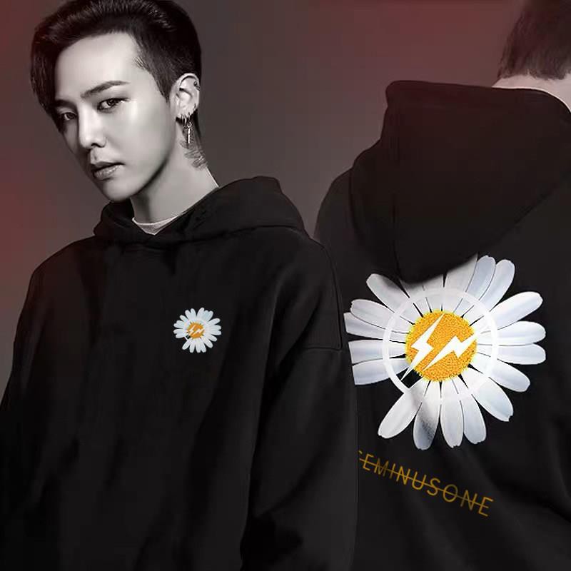 Gd Peaceminusone Long Sleeve Hoodie Sweater Shirt For Women G Dragon Bigbang Little Daisies Shopee Singapore