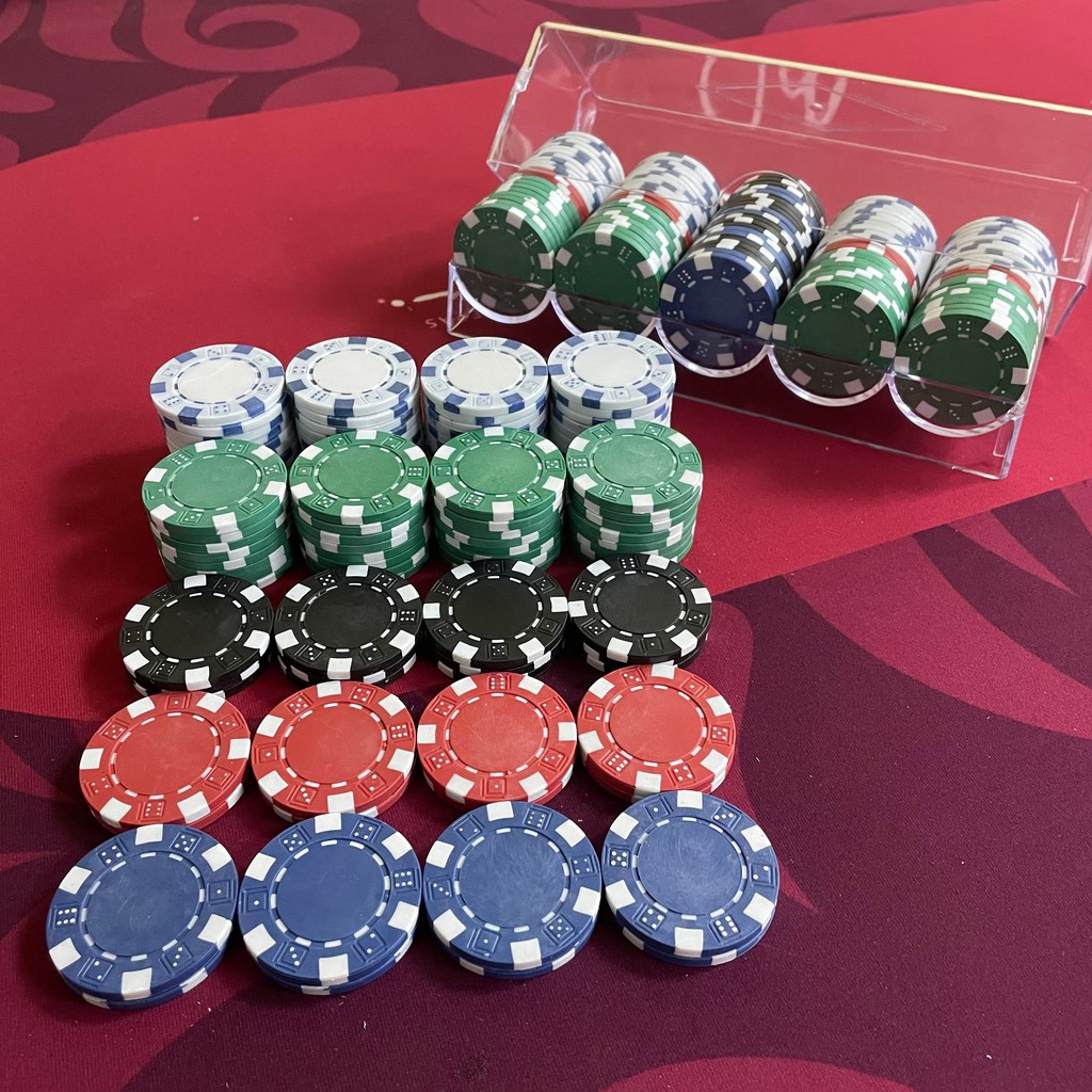 [EXPRESS SHIPPING] 100 PCs Mahjong Chip Set Poker Coin Token Shopee