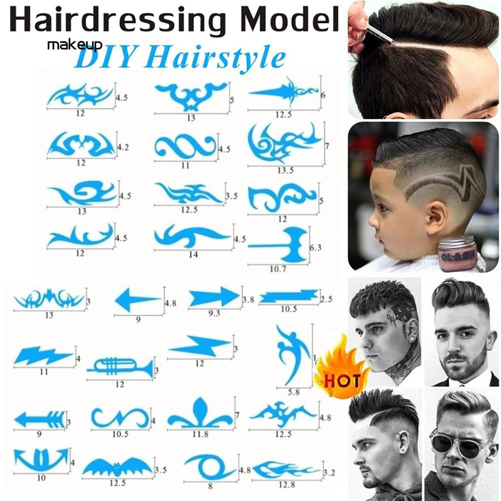 Mkp1 Hair Styling Tattoo Template Stencil Trimmer Salon Barber Diy