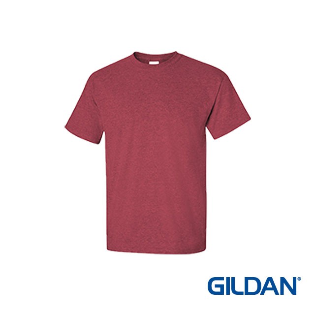 Gildan Unisex Ultra Cotton Adult T Shirt Heather Cardinal 2000 Shopee Singapore