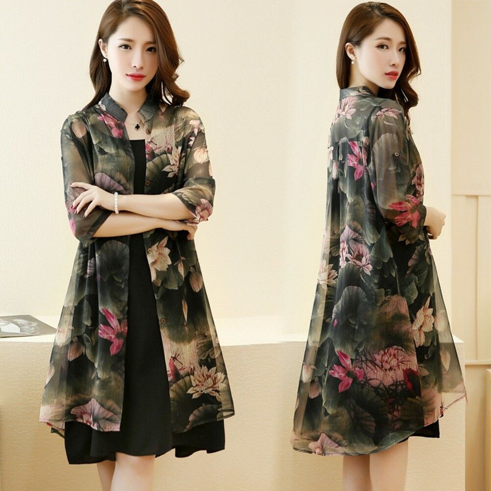 ladies long coat for summer