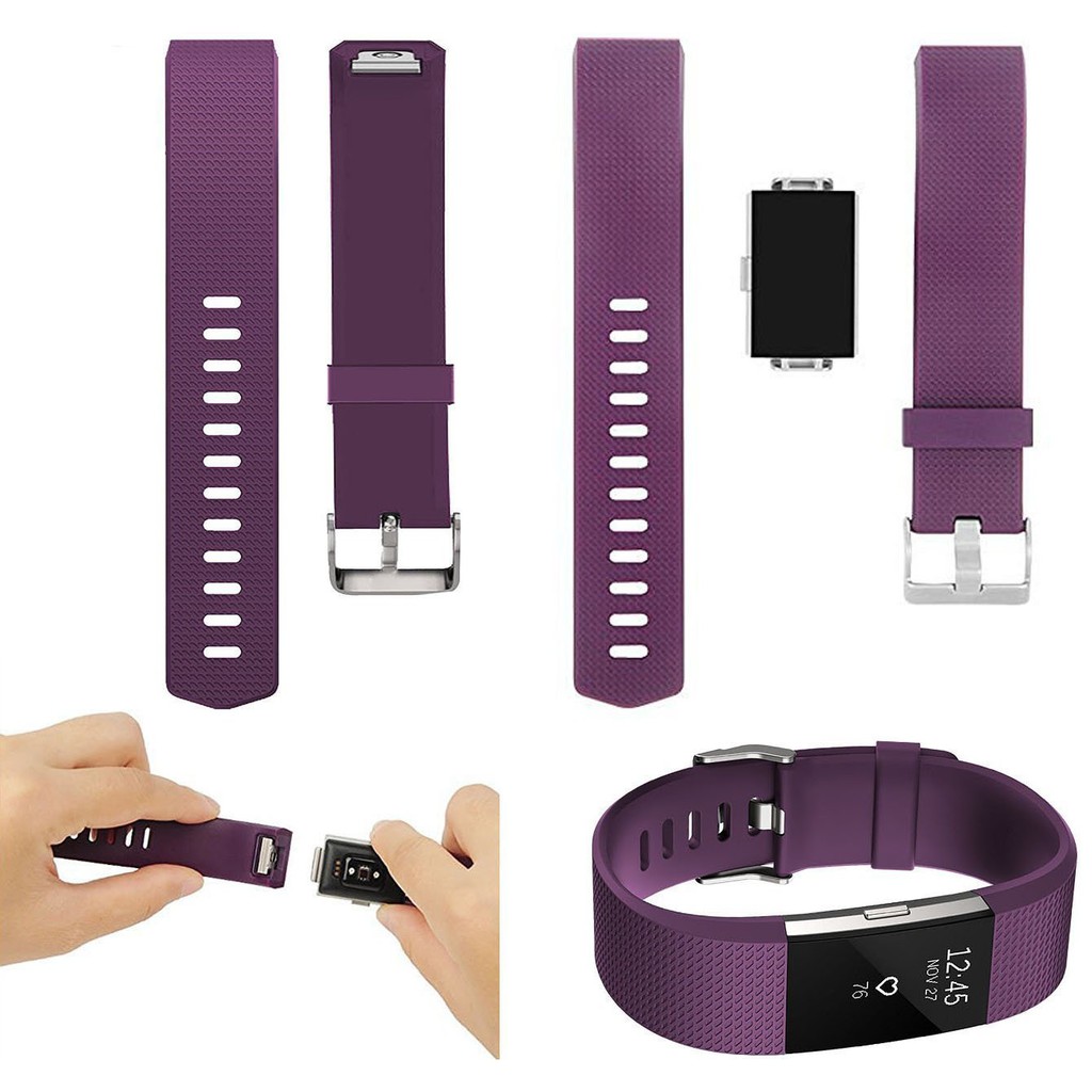 Soft Silicone Replacement Sport Band Strap For Fitbit Charge 2 Activity Tracker