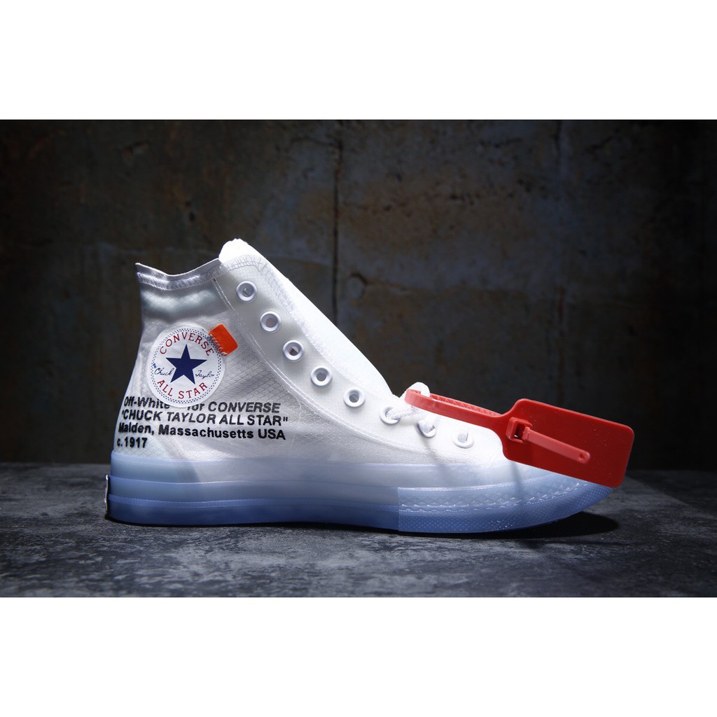 converse x off white transparent