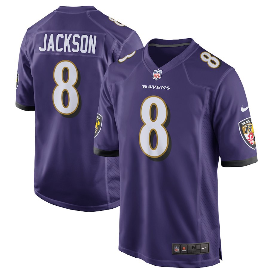 black and purple ravens jersey