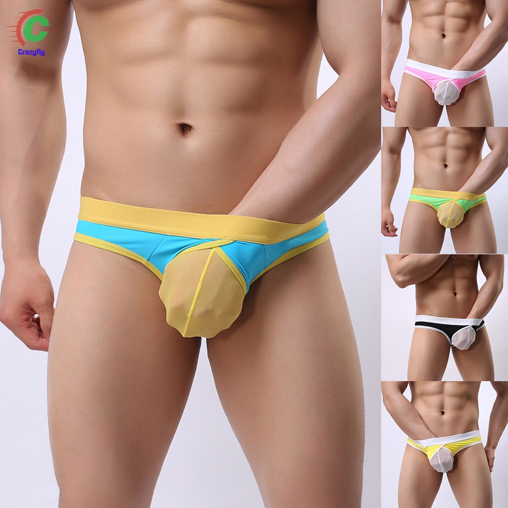 Men Summer Sexy Underwears Comfortable Thong Bulge Pouch