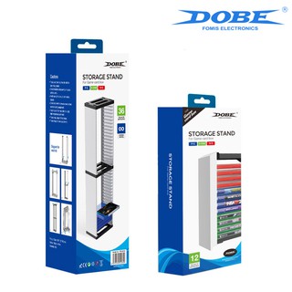 Dobe PS5 Game Storage Tower – Universal Games Storage Tower – Stores 36 Game or Blu-Ray Disks – Game Holder Rack for PS4, PS5, Xbox One, Xbox Series X/S, Nintendo Switch Games and Blu-Ray Disks TP5-0519