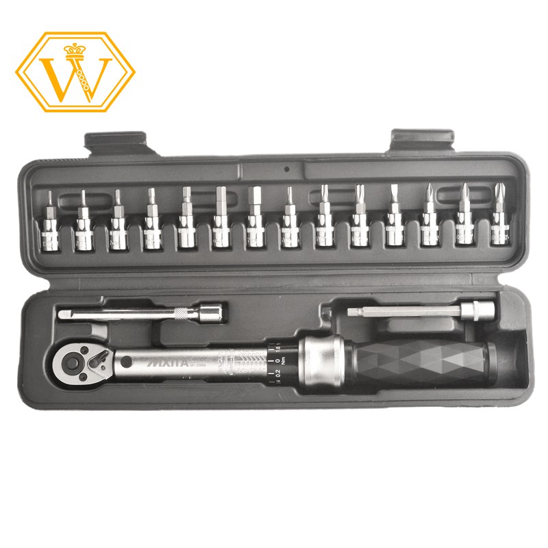 1/4-inch Drive Click Torque Wrench Sets 72-tooth 1-25NM Bicycle Repair Tools Kit