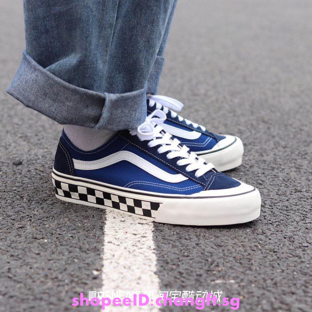 vans authentic checkerboard style