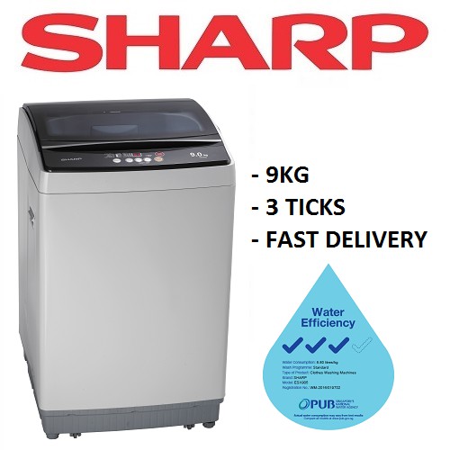 Sharp Esx905 9kg Top Load Washing Machine Shopee Singapore