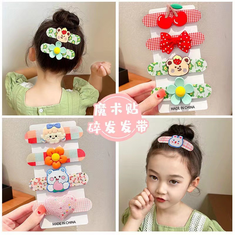 Children's Velcro Hair Accessories Summer New Style Girls Bangs