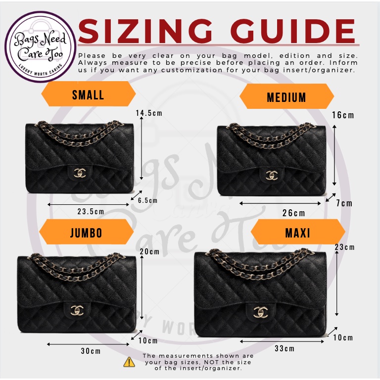 𝐁𝐍𝐂𝐓👜]🧡 Bag Insert Organizer for Chanel Classic Flap | Felt Bag In  Bag Customized Organiser | Many Designs & Colours | Shopee Singapore