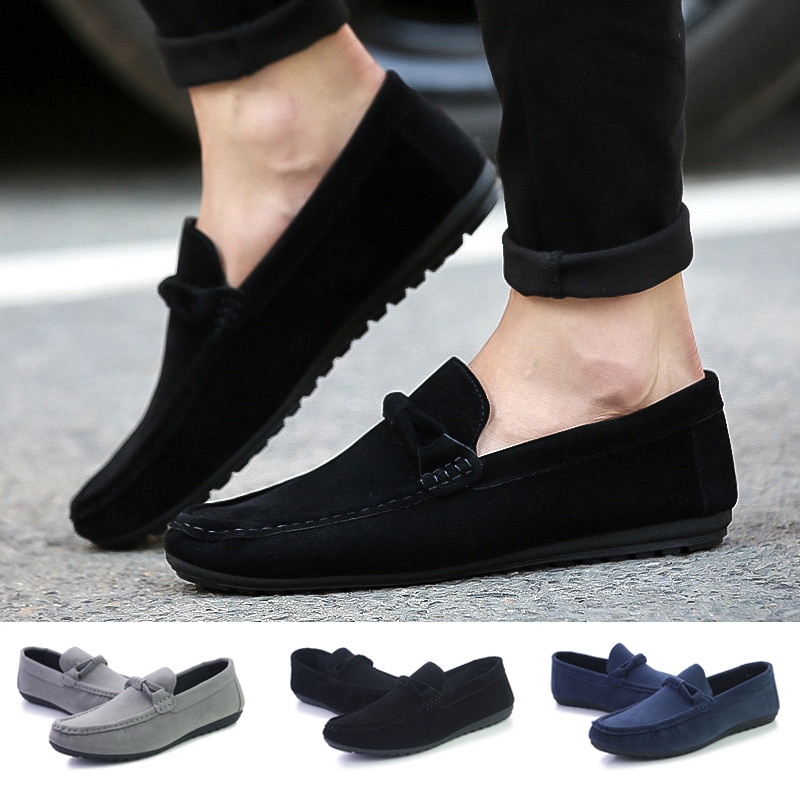 mens suede casual loafers