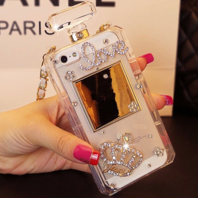 For Iphone 11 Promax Case Xsmax Apple Xr Perfume Bottle Diamond Crown Case Shopee Singapore