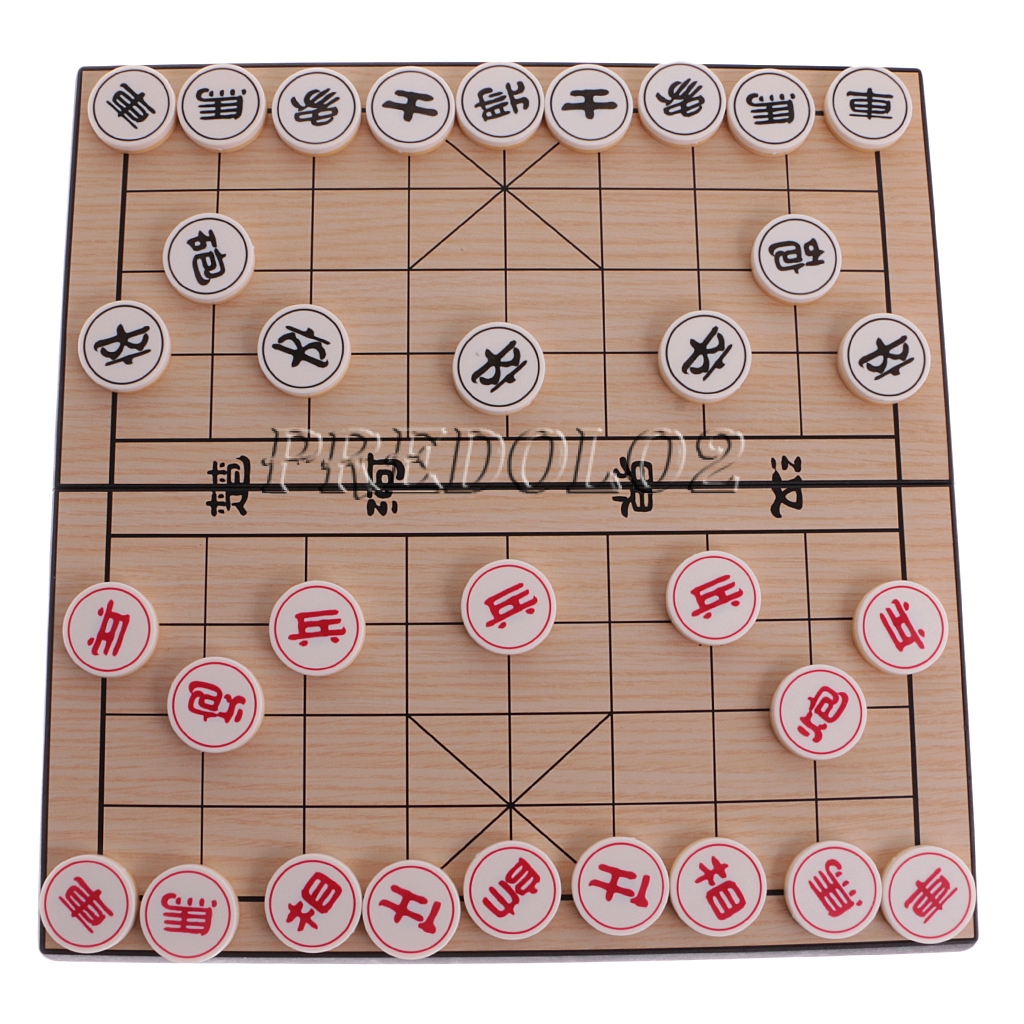 Chinese Chess Checkers Xiangqi Chess for Family Game Travel