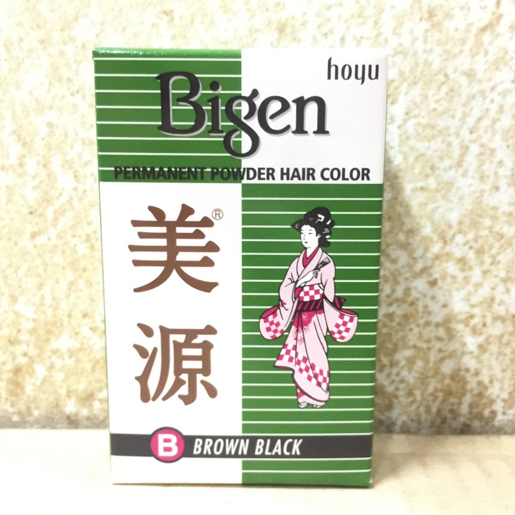 Bigen Hoyu Japan Permanent Powder Hair Color Natural (B Brown Black ...